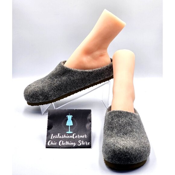 Eastland Women's Gray Rhianna Wool Slip-On Clogs Size 8 2430 - Picture 1 of 16